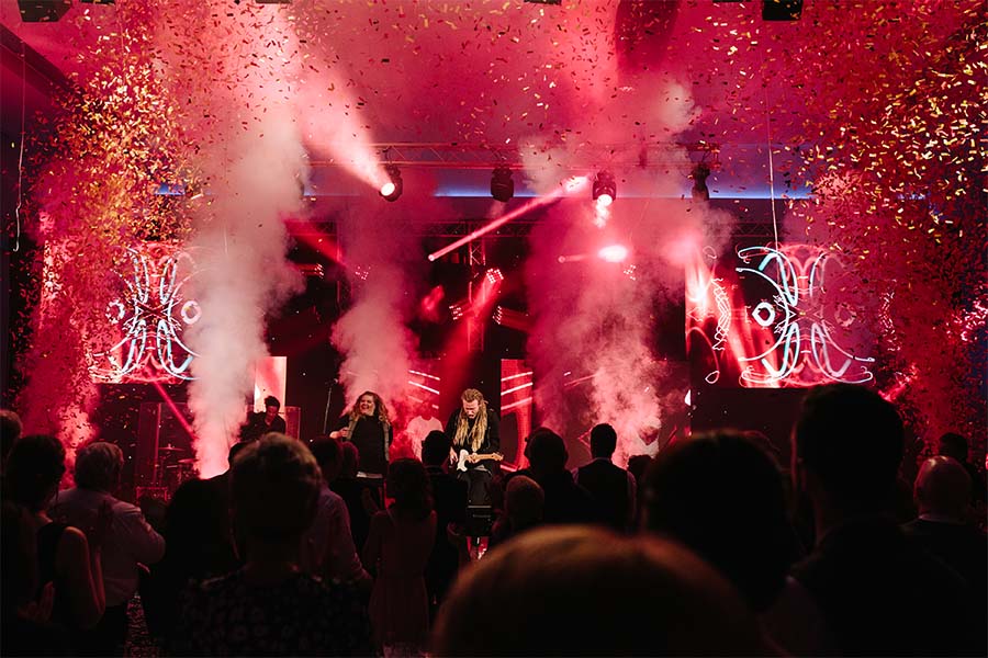 Chauvet Geysers and Confetti Cannons at the Urban Hero Awards 2016.